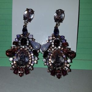 Pink tear drop earrings